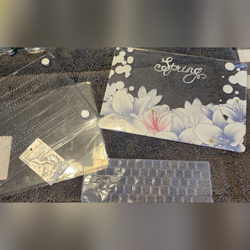 Clear Planner Cover with Textured Design